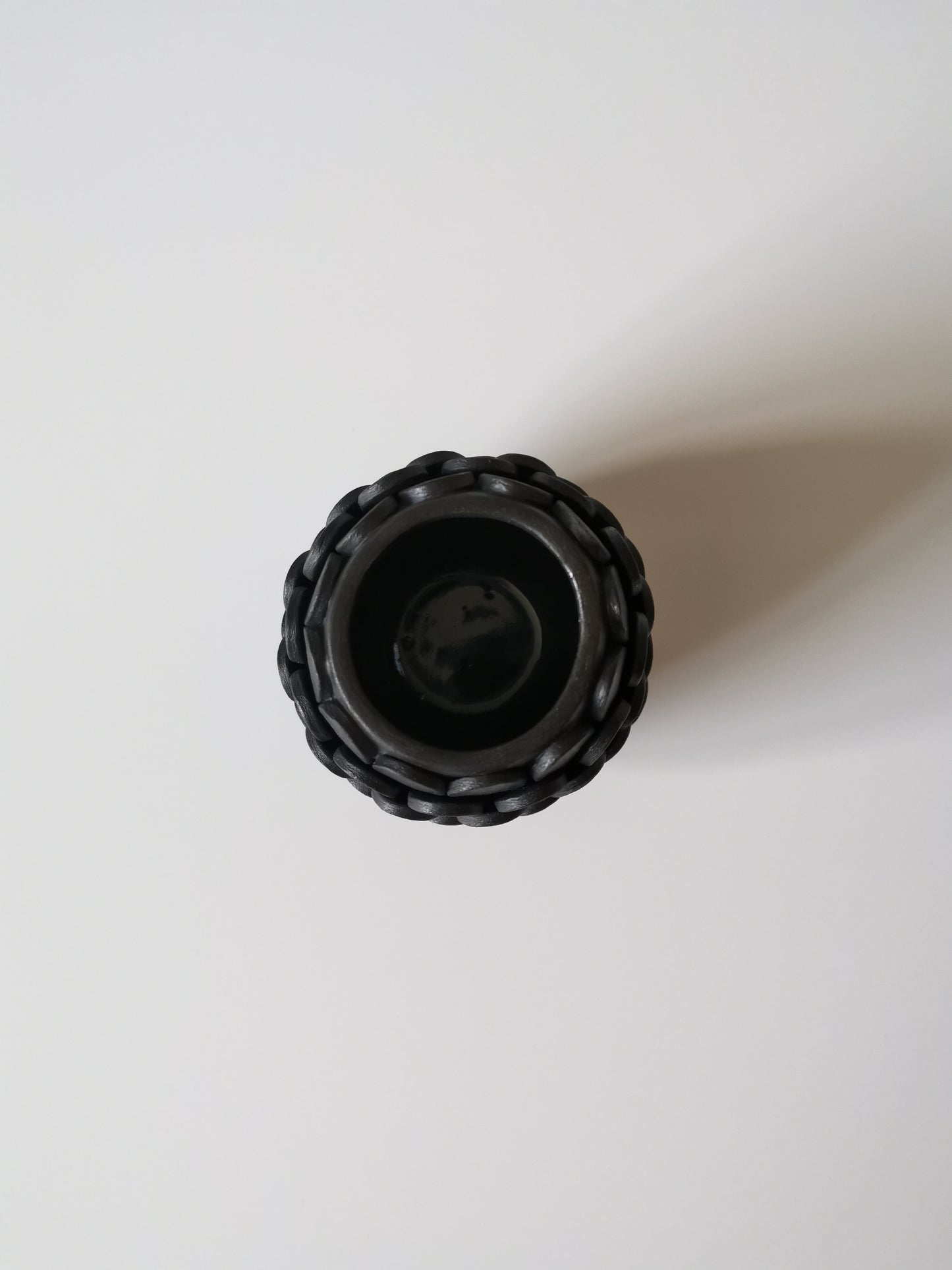 Small Black Teardrop Vessel