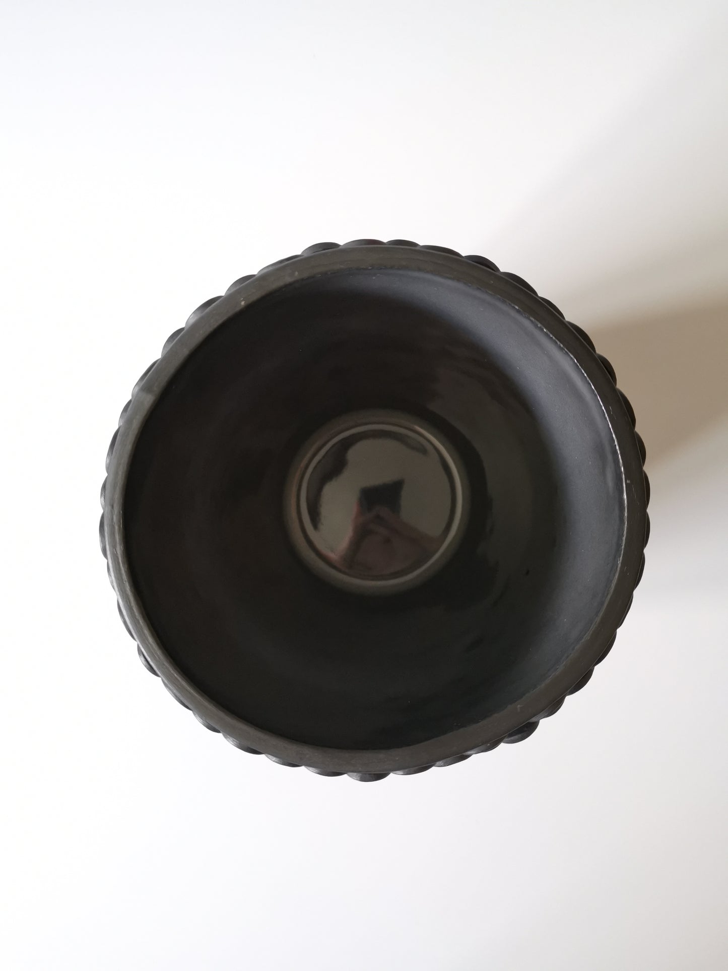 Large Black Teardrop Vessel (Second)