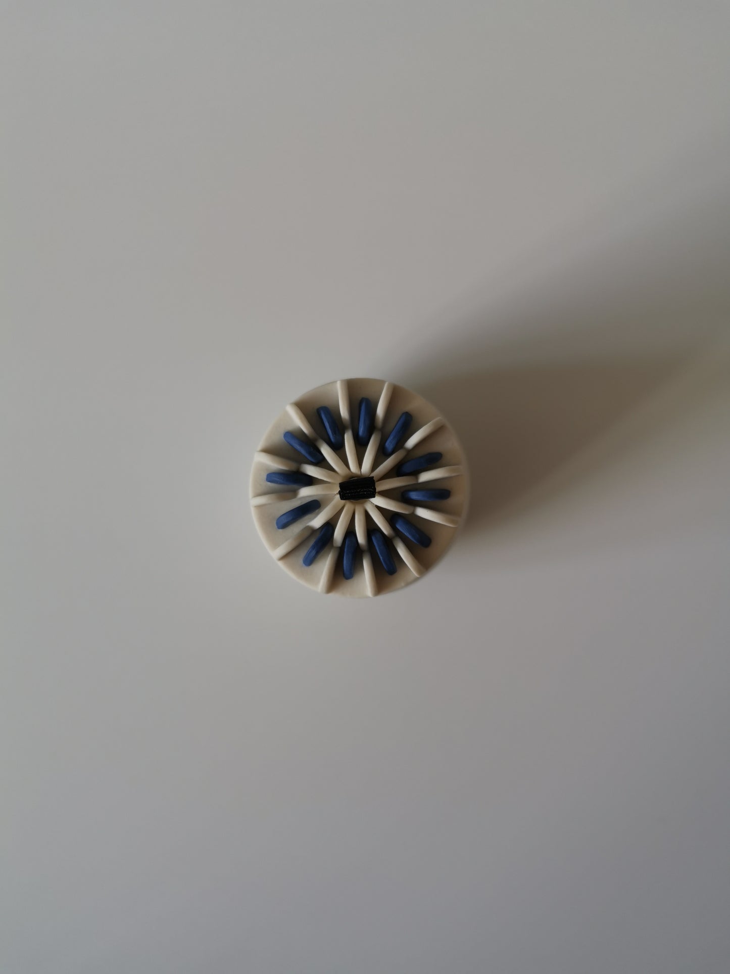 Small Blue Lidded Vessel