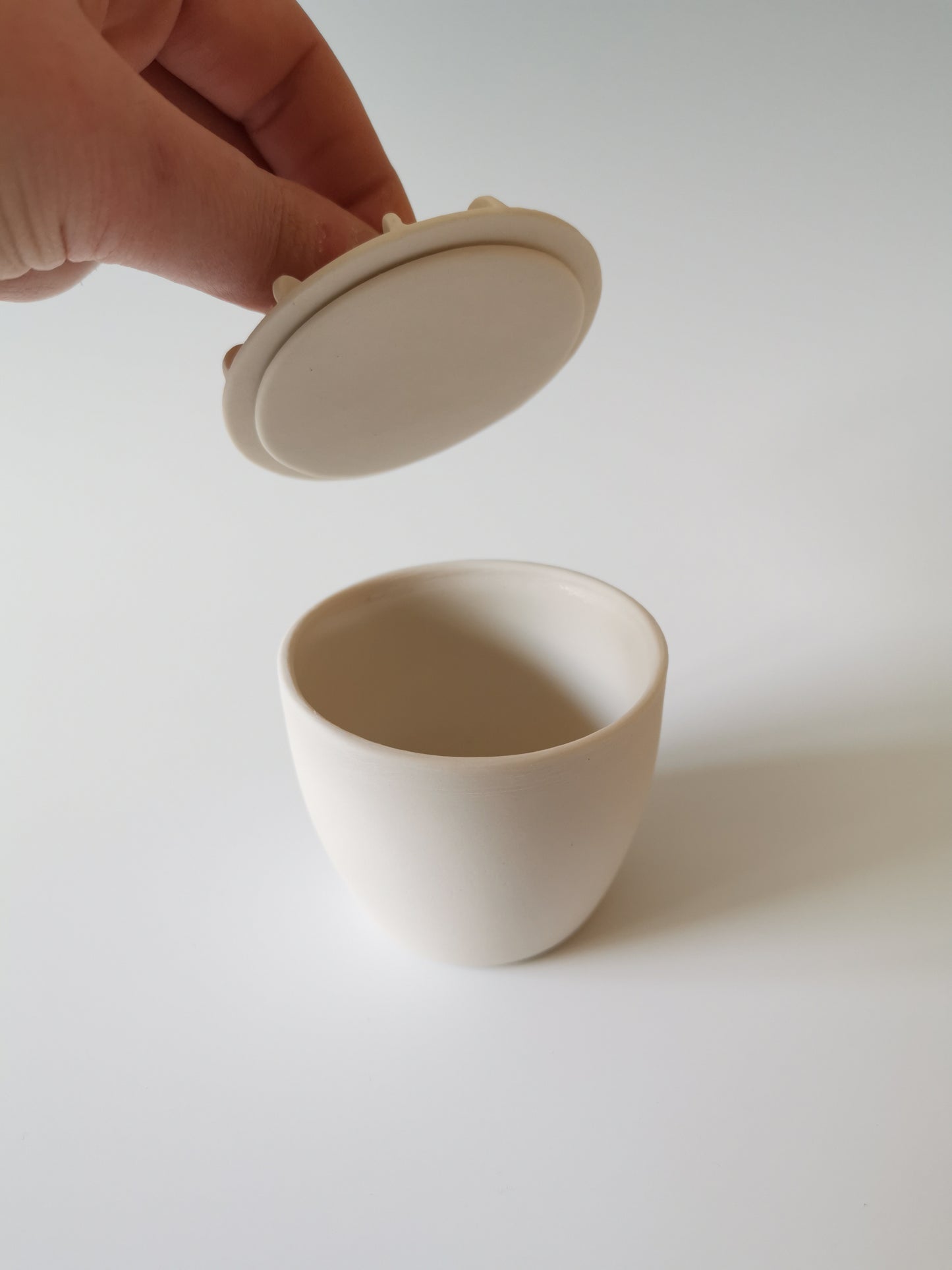 Large Green Lidded Vessel