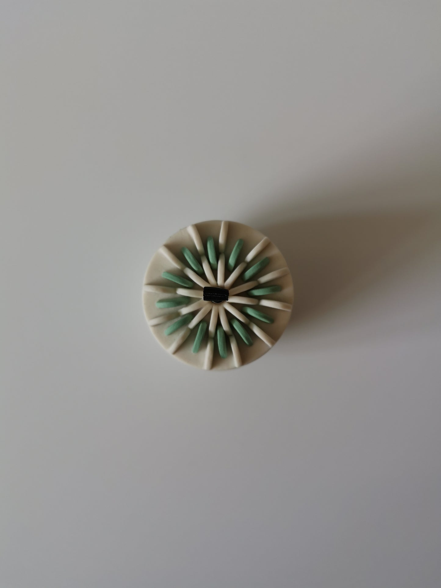 Small Green Lidded Vessel