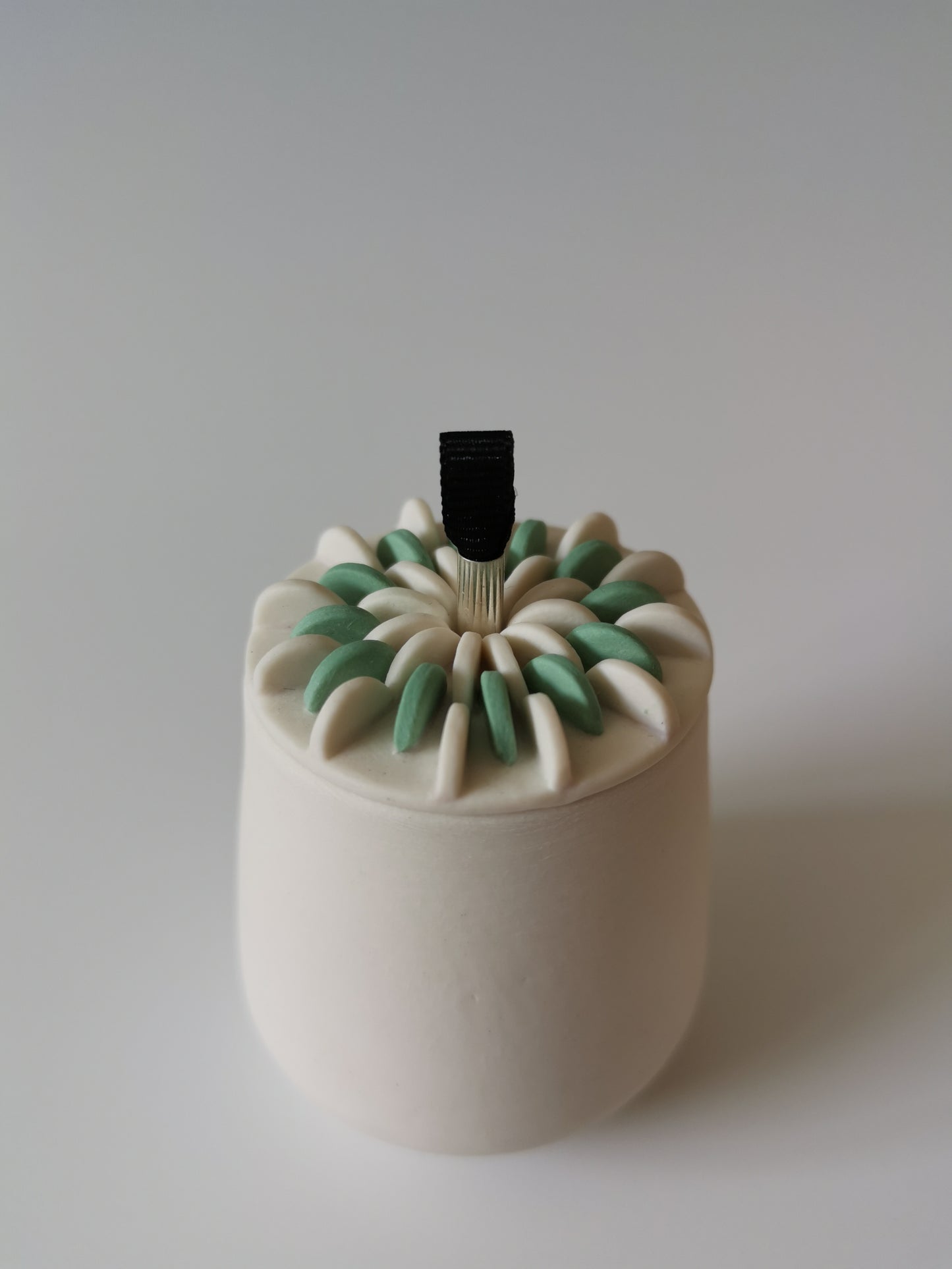 Small Green Lidded Vessel