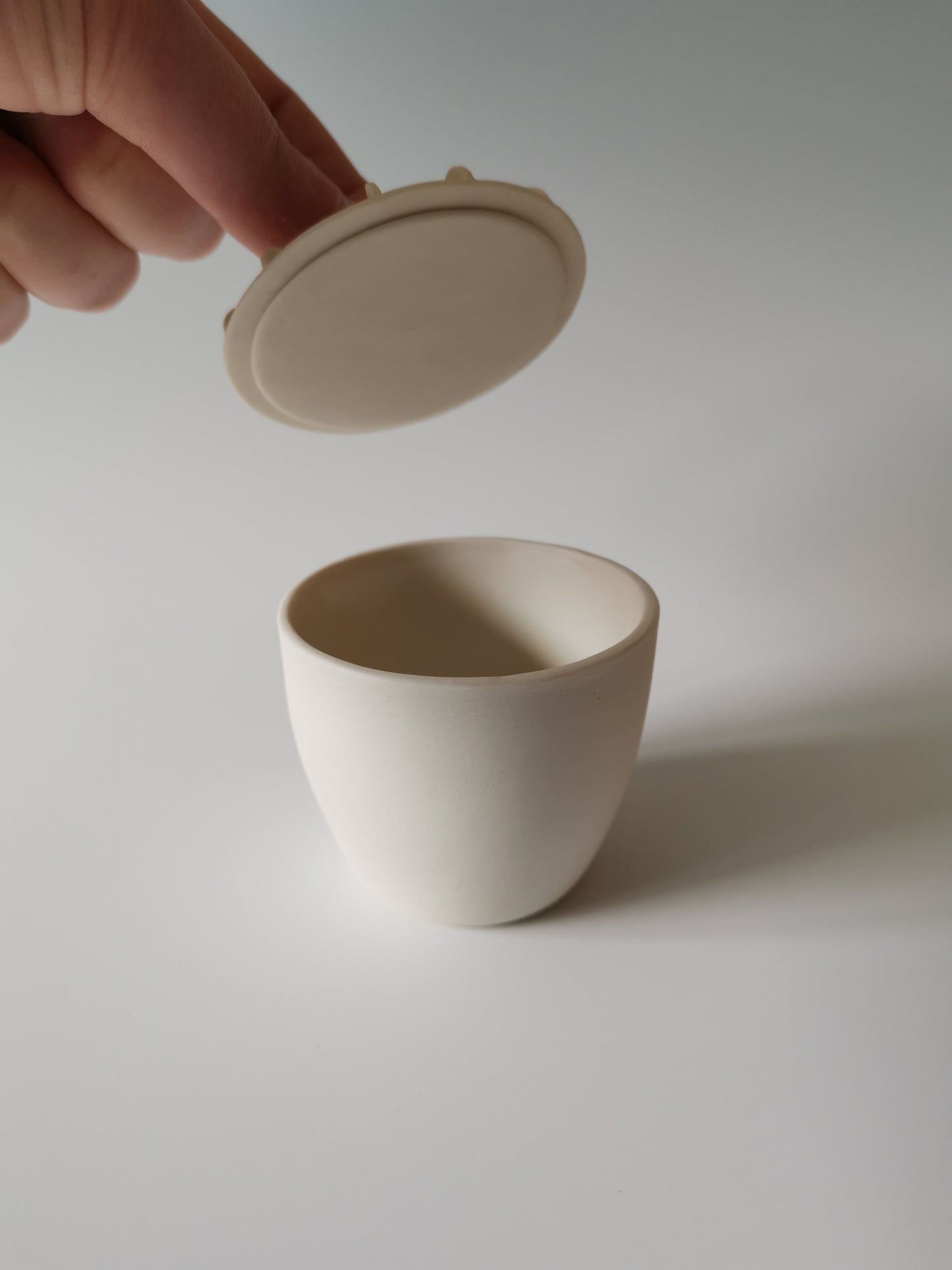 Large Black Lidded Vessel