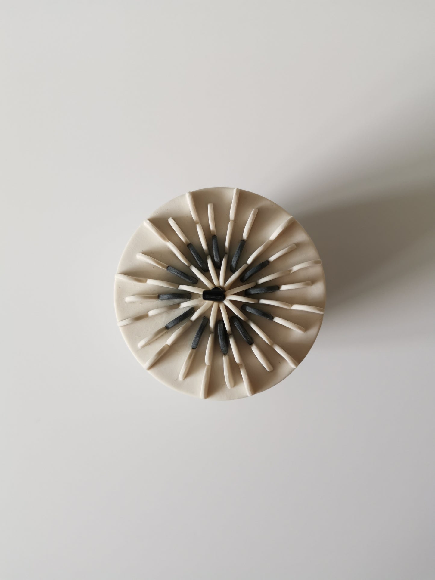 Large Black Lidded Vessel