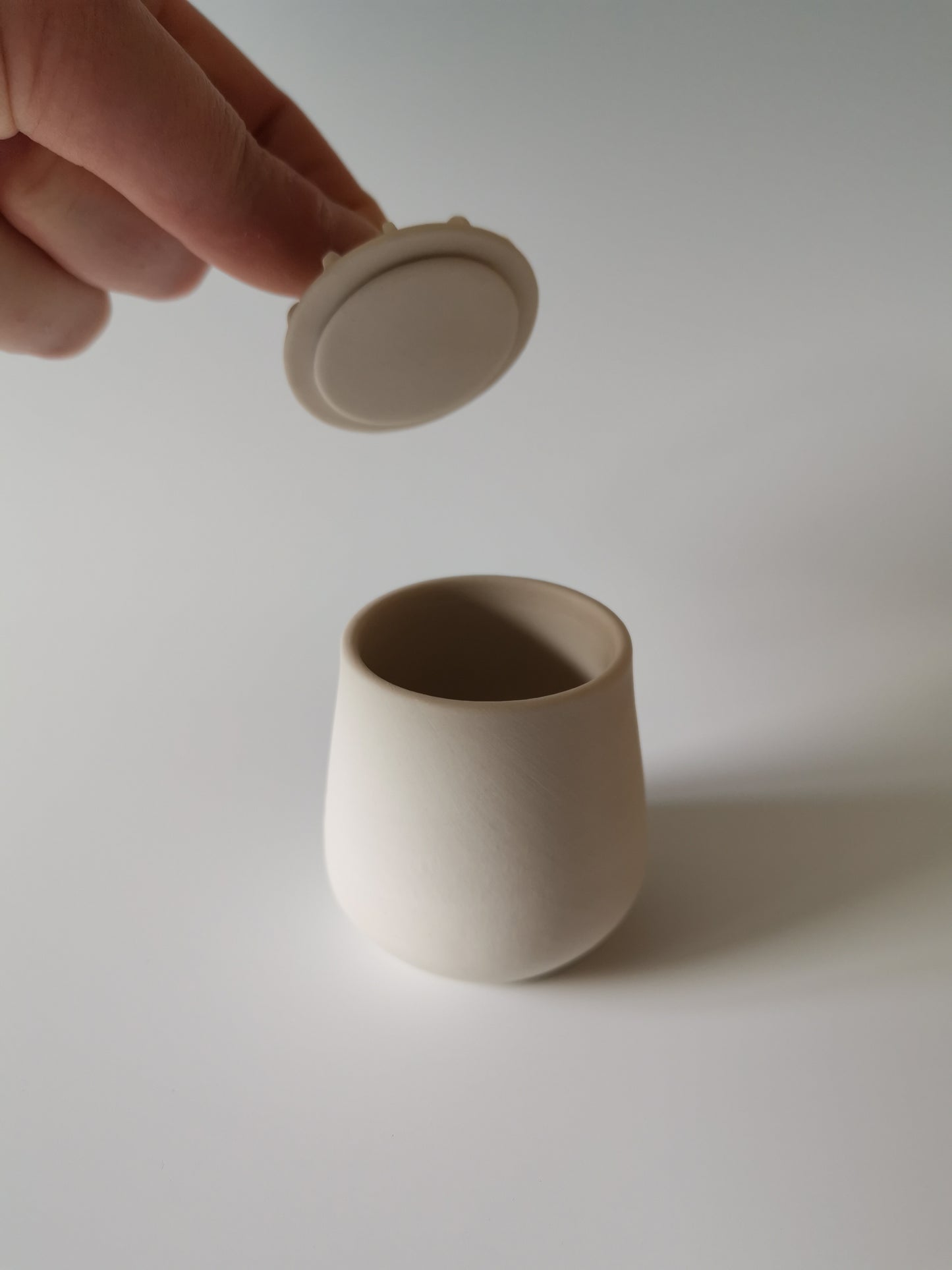 Small Black Lidded Vessel