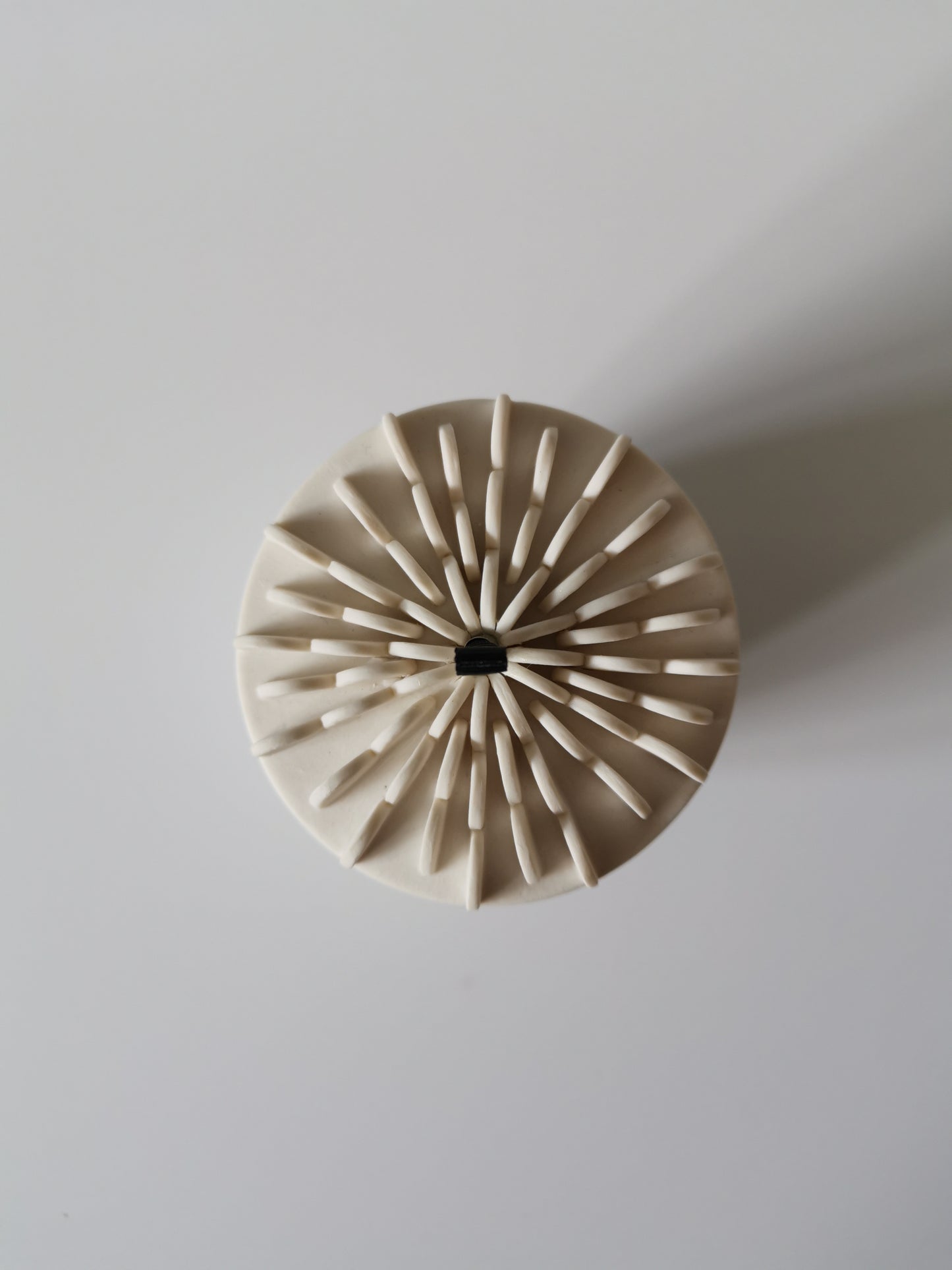 Large White Lidded Vessel