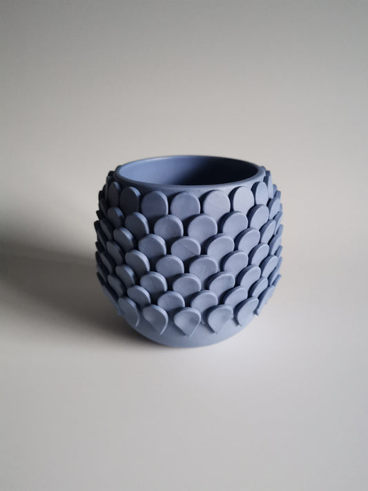 Medium Mid-Blue Teardrop Vessel