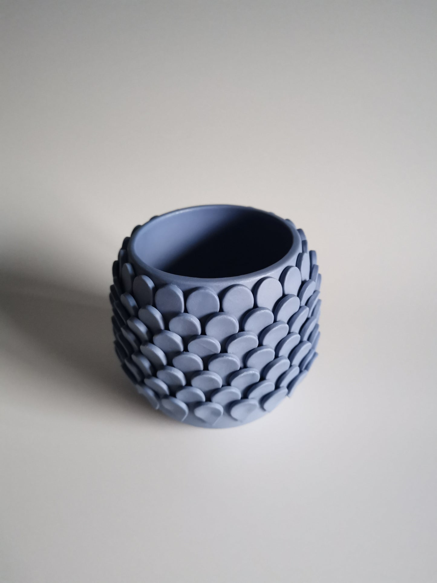 Medium Mid-Blue Teardrop Vessel