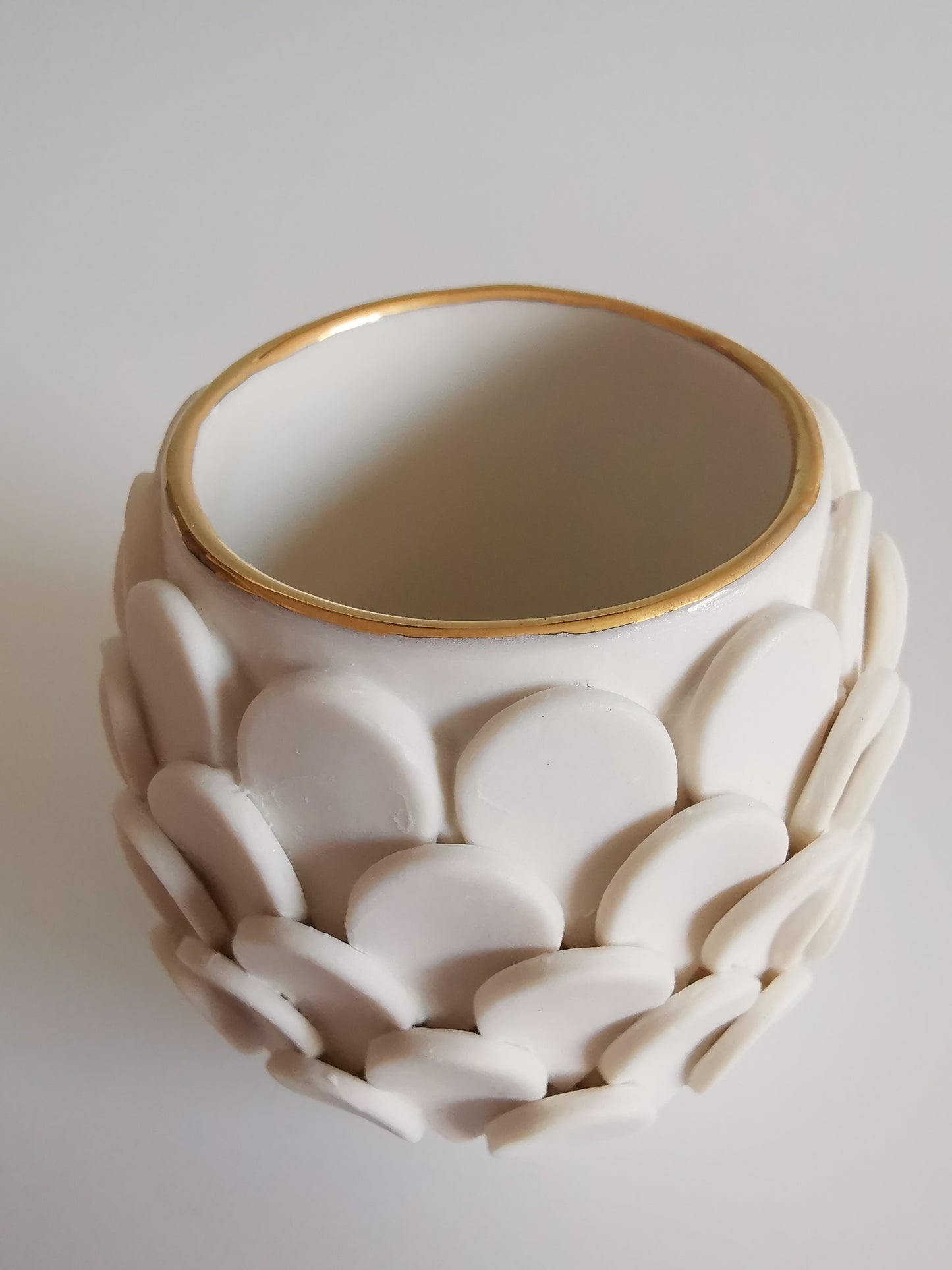 Small Teardrop Vessel with Gold