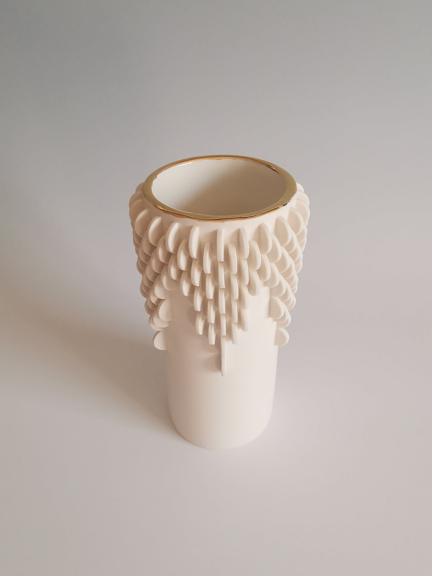 Medium Vase with Gold