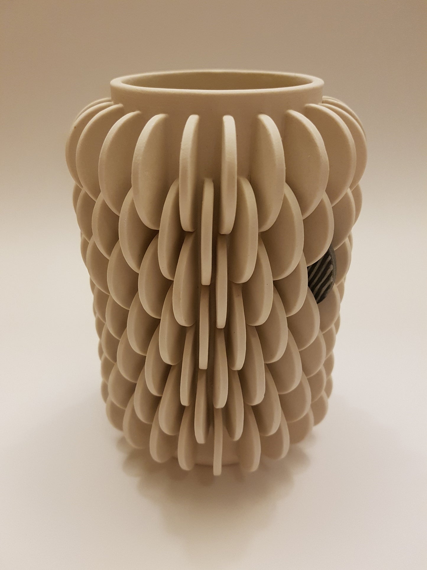 Vase with Single Patterned Disk