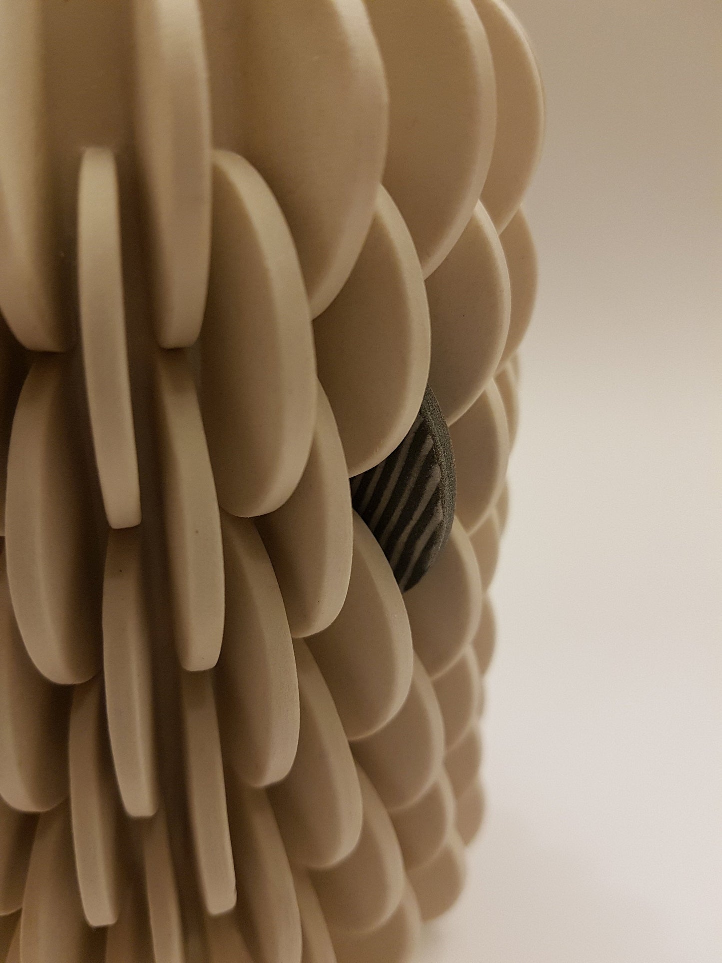 Vase with Single Patterned Disk