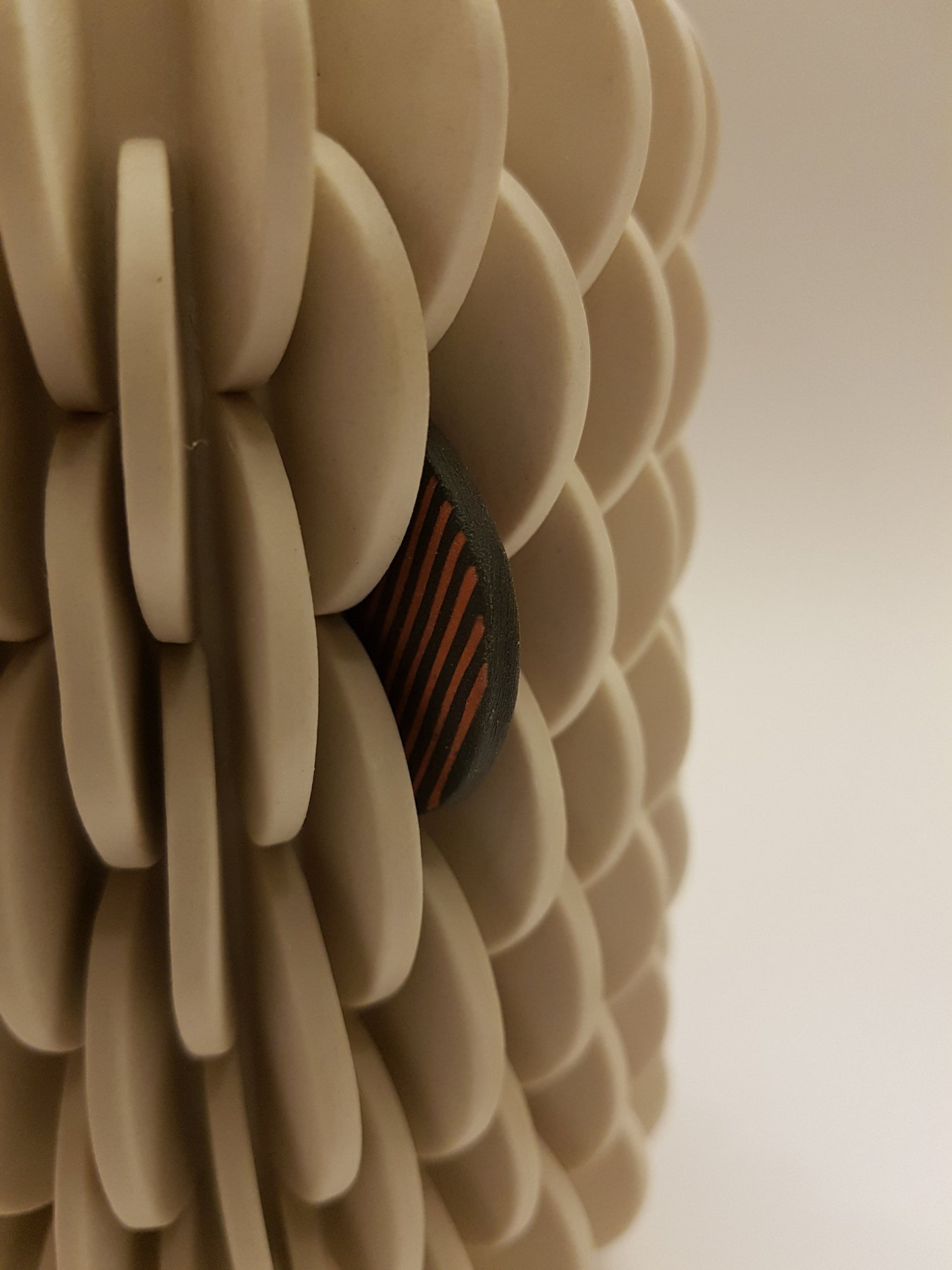 Vase with Single Patterned Disk