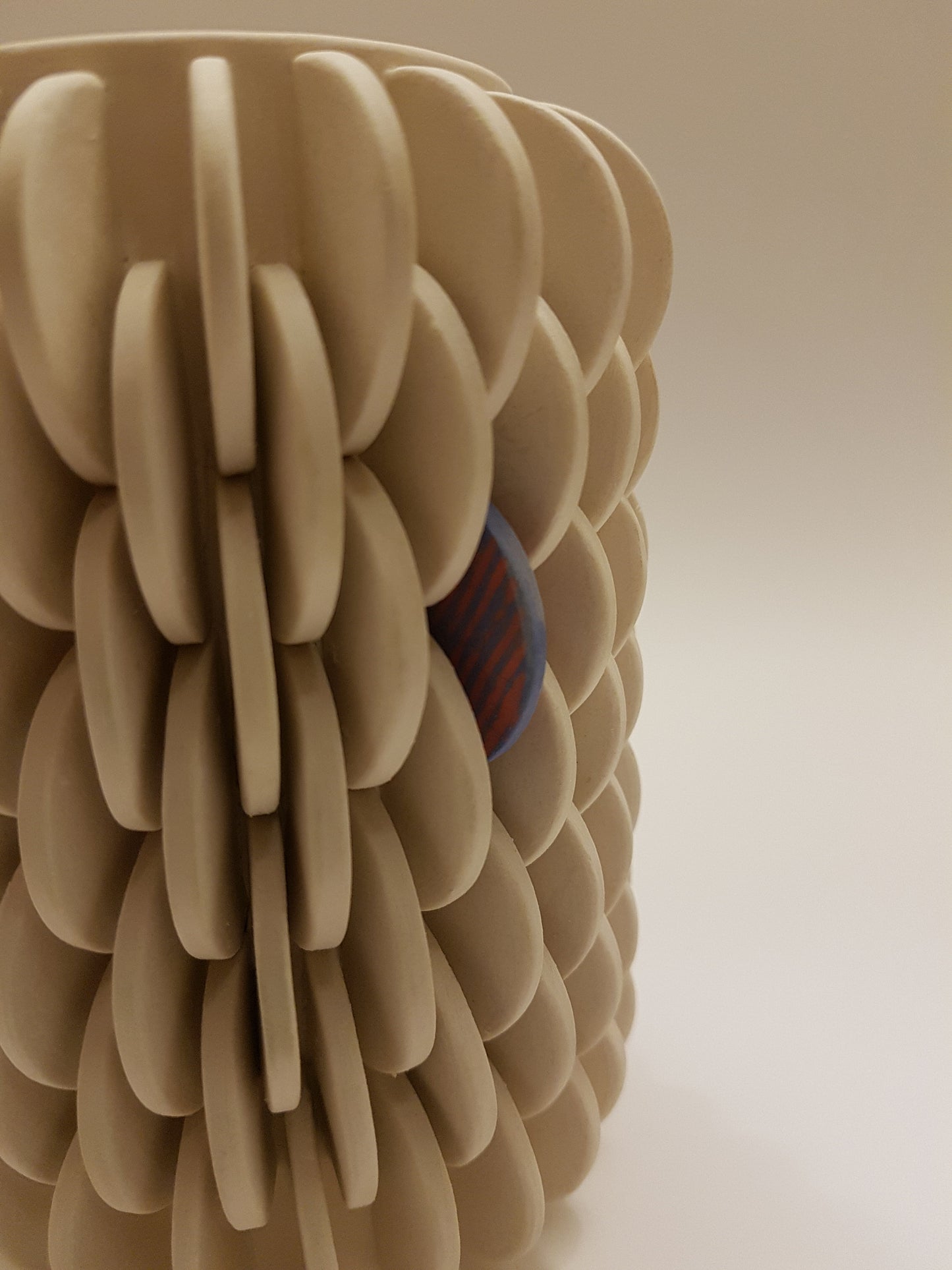 Vase with Single Patterned Disk