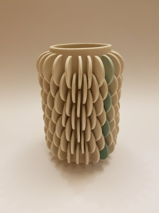Vase with Green Strip