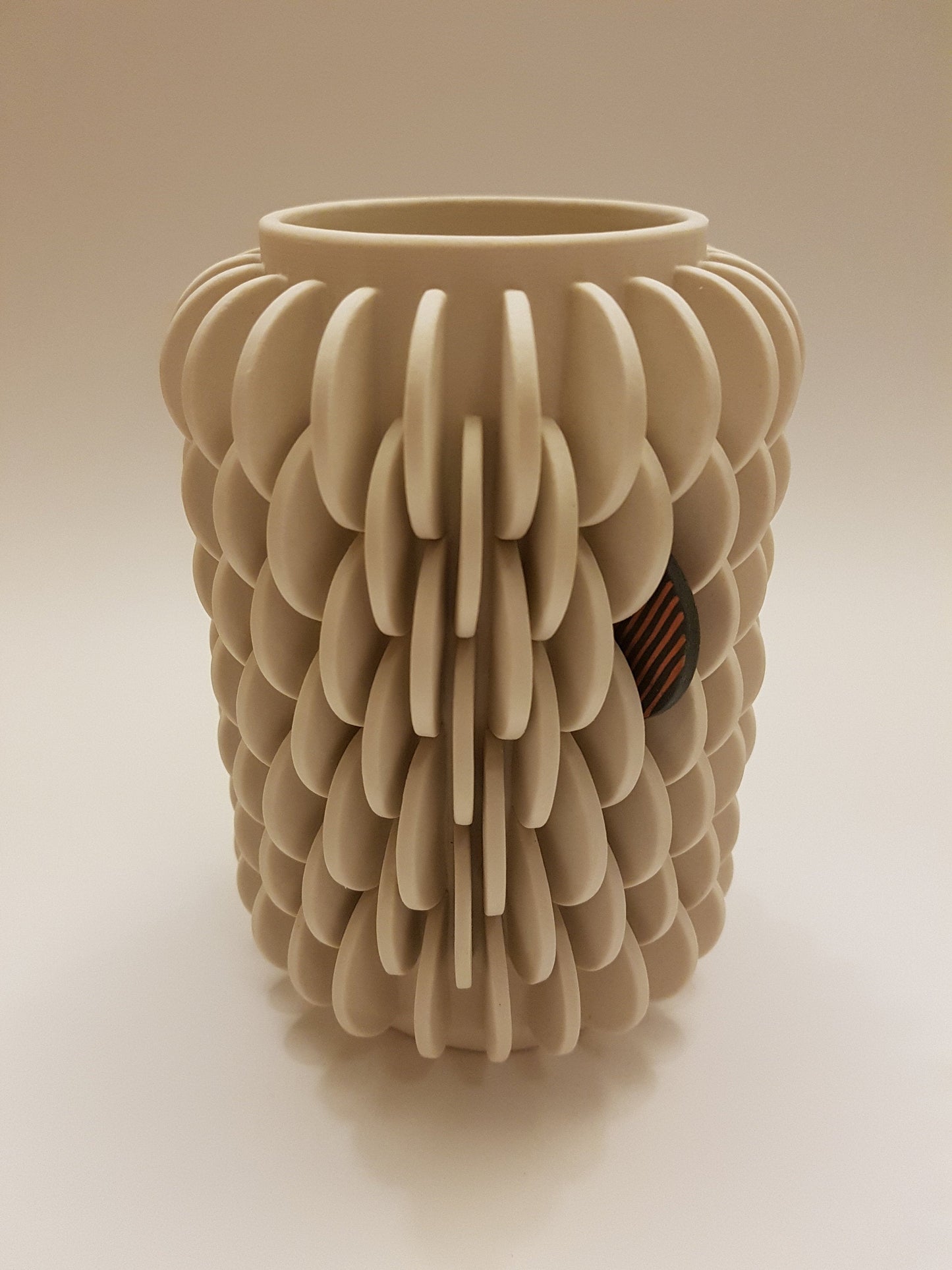 Vase with Single Patterned Disk