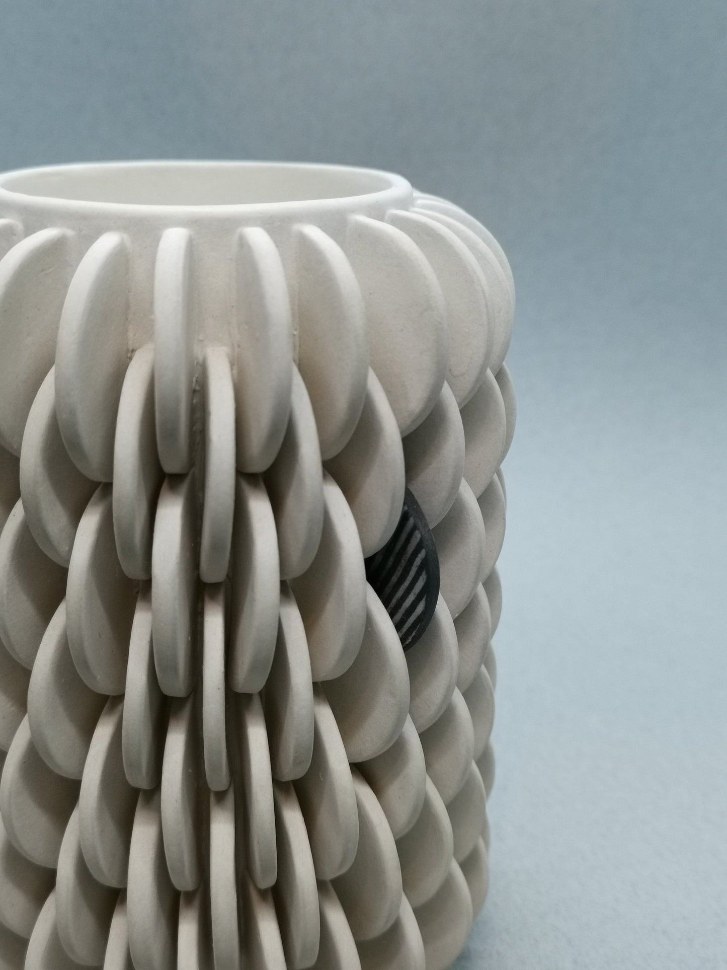 Vase with Single Patterned Disk