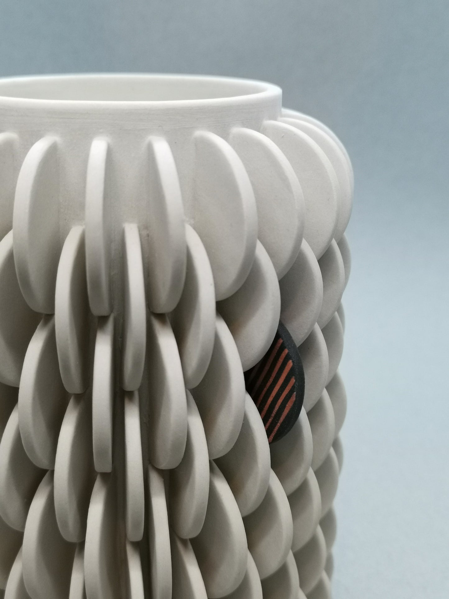 Vase with Single Patterned Disk