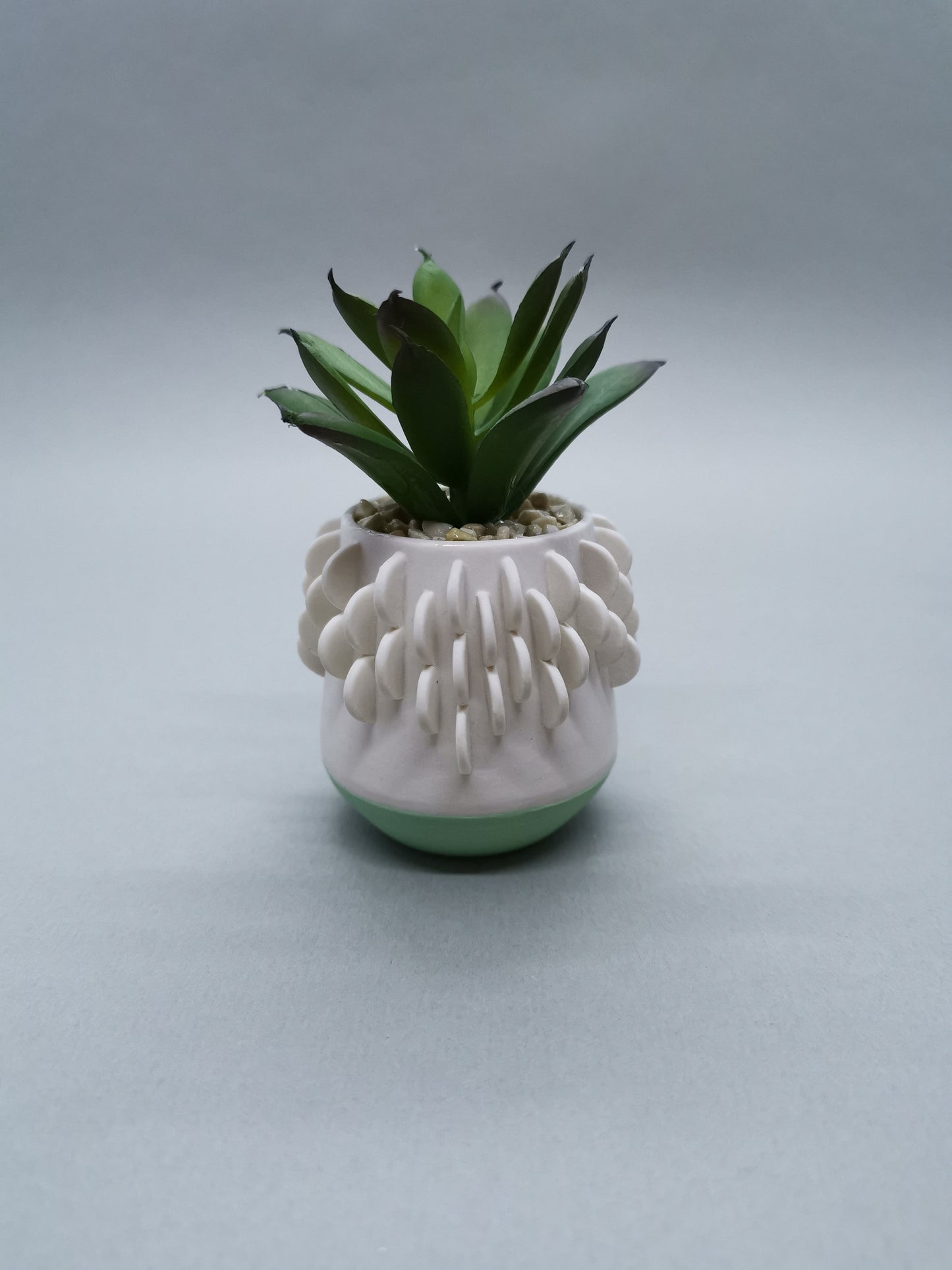 Artificial Succulent in a Pot with Green Base