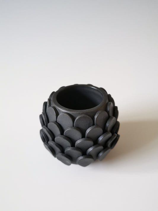 Small Black Teardrop Vessel