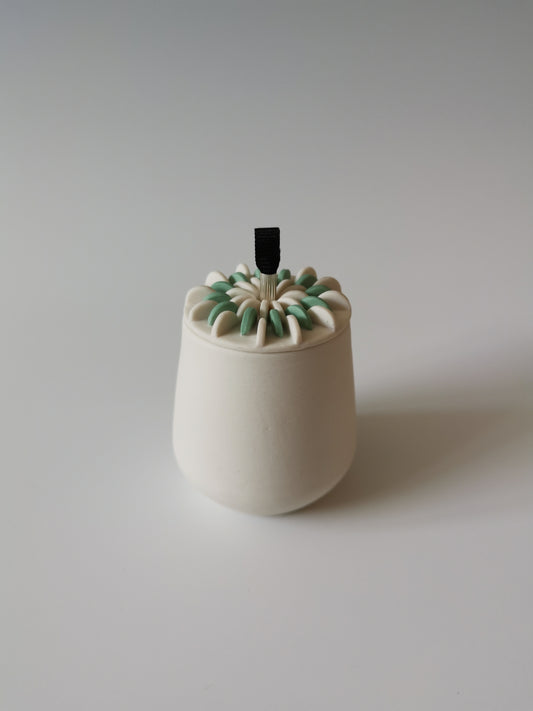 Small Green Lidded Vessel