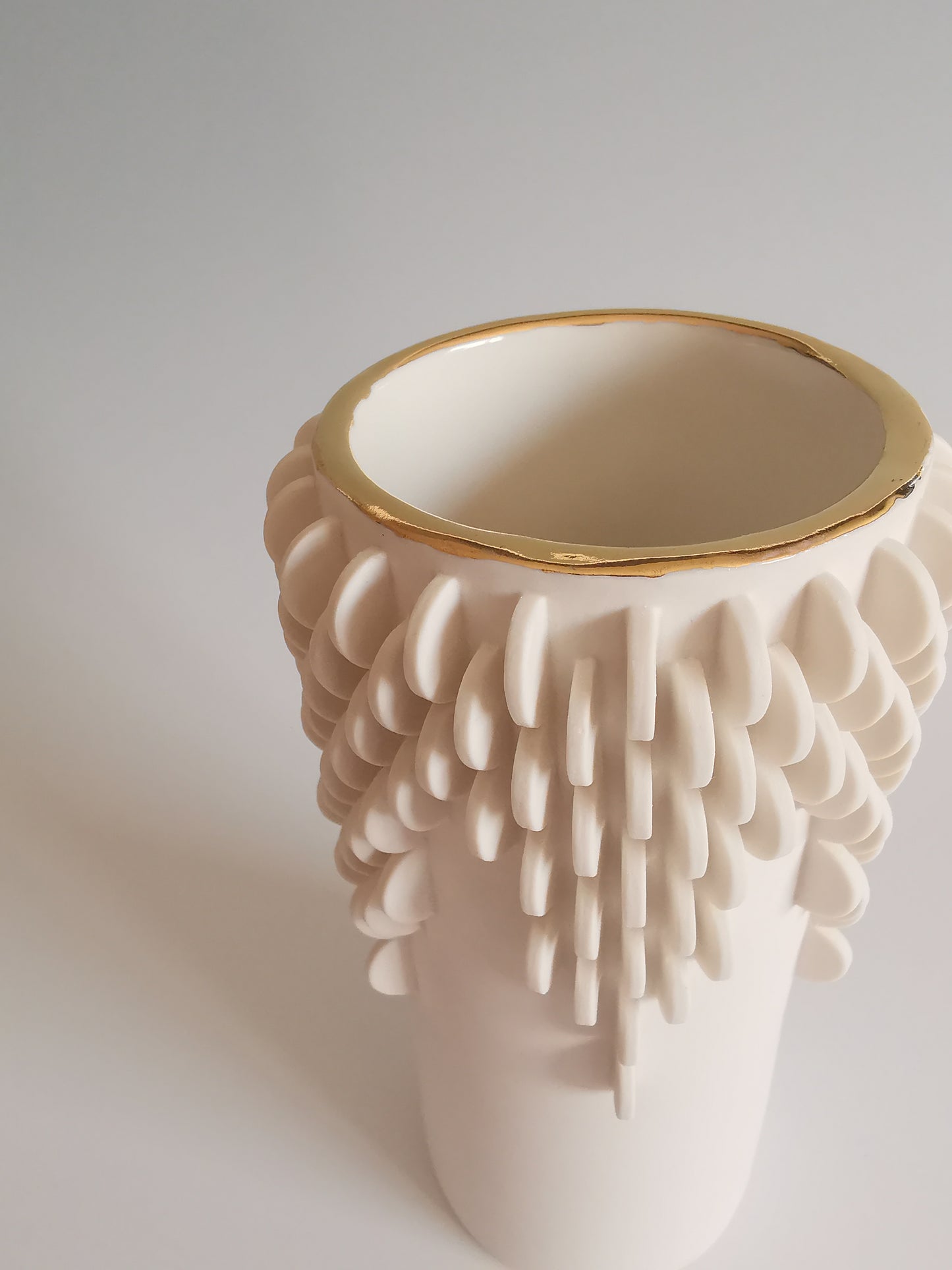 Medium Vase with Gold