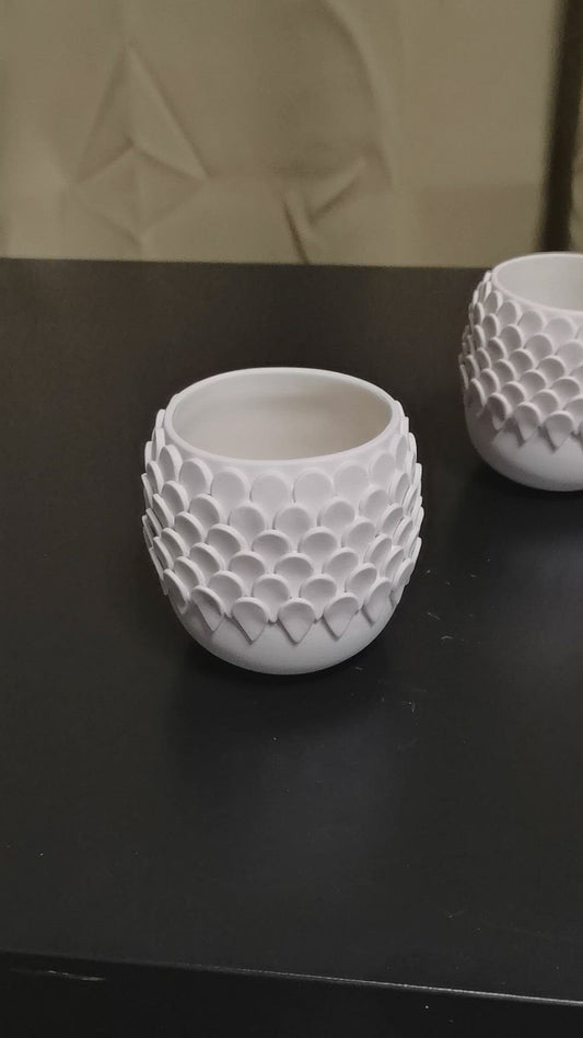 Medium White Teardrop Vessel (Second)