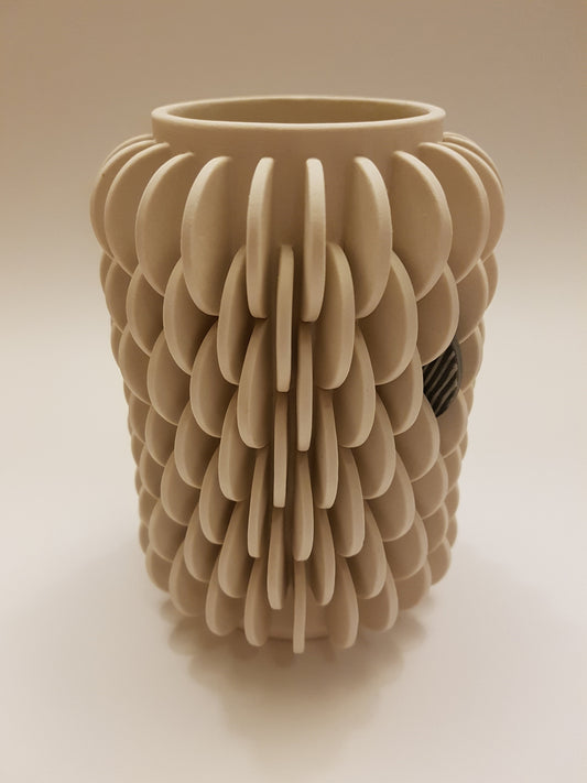 Vase with Single Patterned Disk