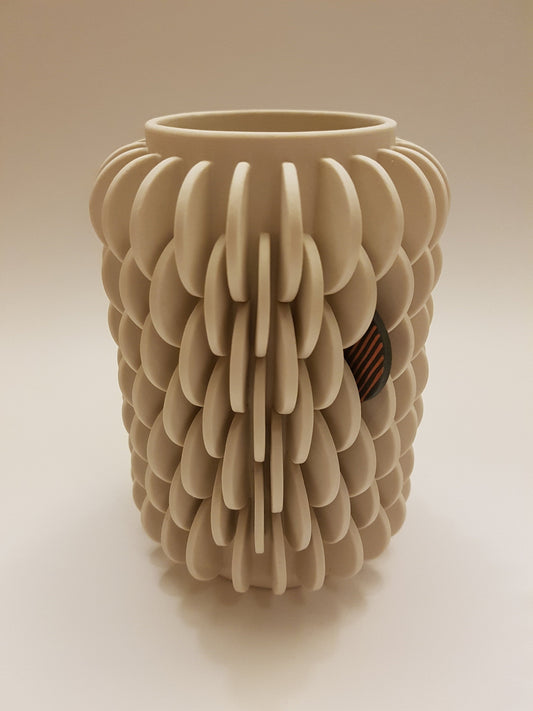 Vase with Single Patterned Disk
