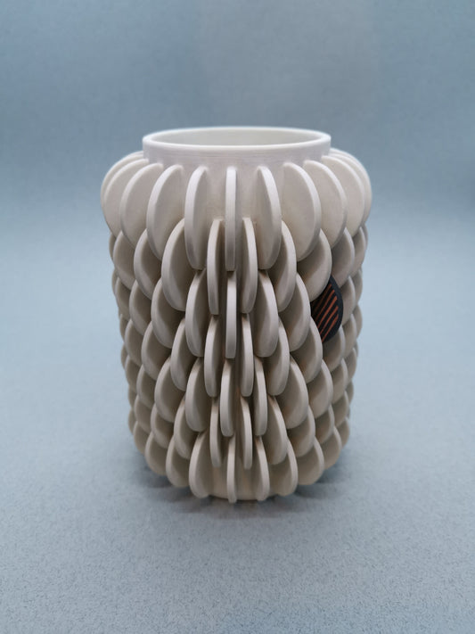 Vase with Single Patterned Disk