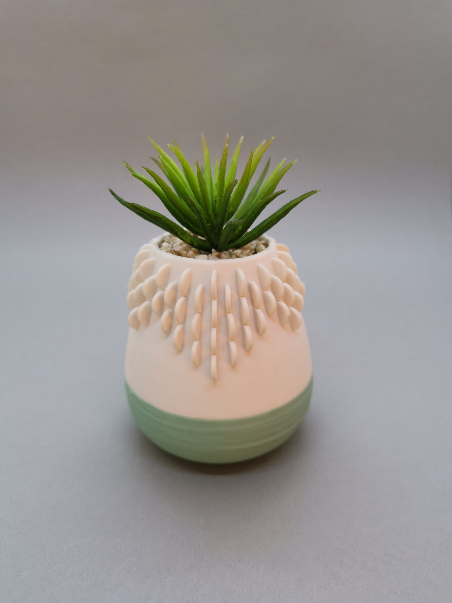 Artificial Succulent in Pot with Green Base