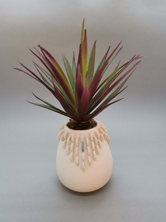 Artificial Succulent in Pot with Single Green Disk