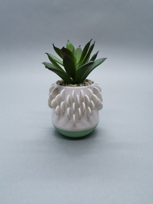 Artificial Succulent in a Pot with Green Base